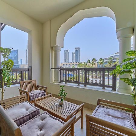 Burj Khalifa Partial View Peak Living Luxury 2Br Souk Al-Bahar Beside Dubai Mall-Golden Homes 외부 사진