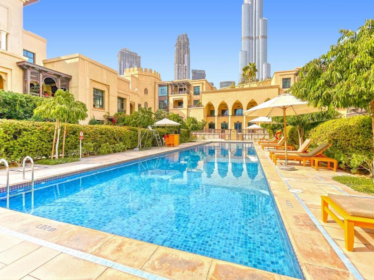 Burj Khalifa Partial View Peak Living Luxury 2Br Souk Al-Bahar Beside Dubai Mall-Golden Homes 외부 사진