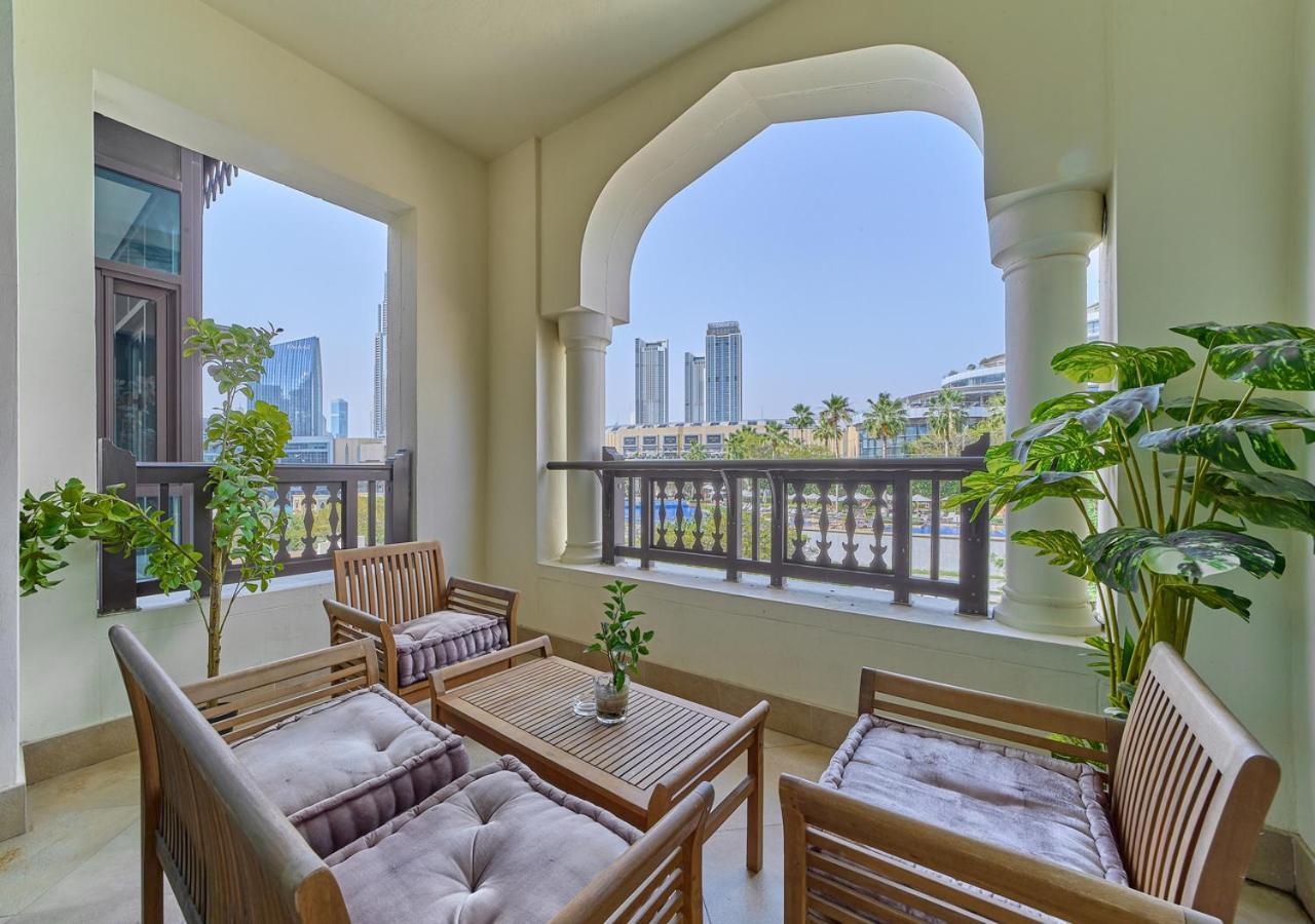 Burj Khalifa Partial View Peak Living Luxury 2Br Souk Al-Bahar Beside Dubai Mall-Golden Homes 외부 사진