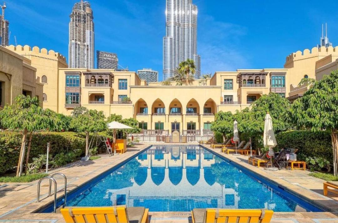 Burj Khalifa Partial View Peak Living Luxury 2Br Souk Al-Bahar Beside Dubai Mall-Golden Homes 외부 사진